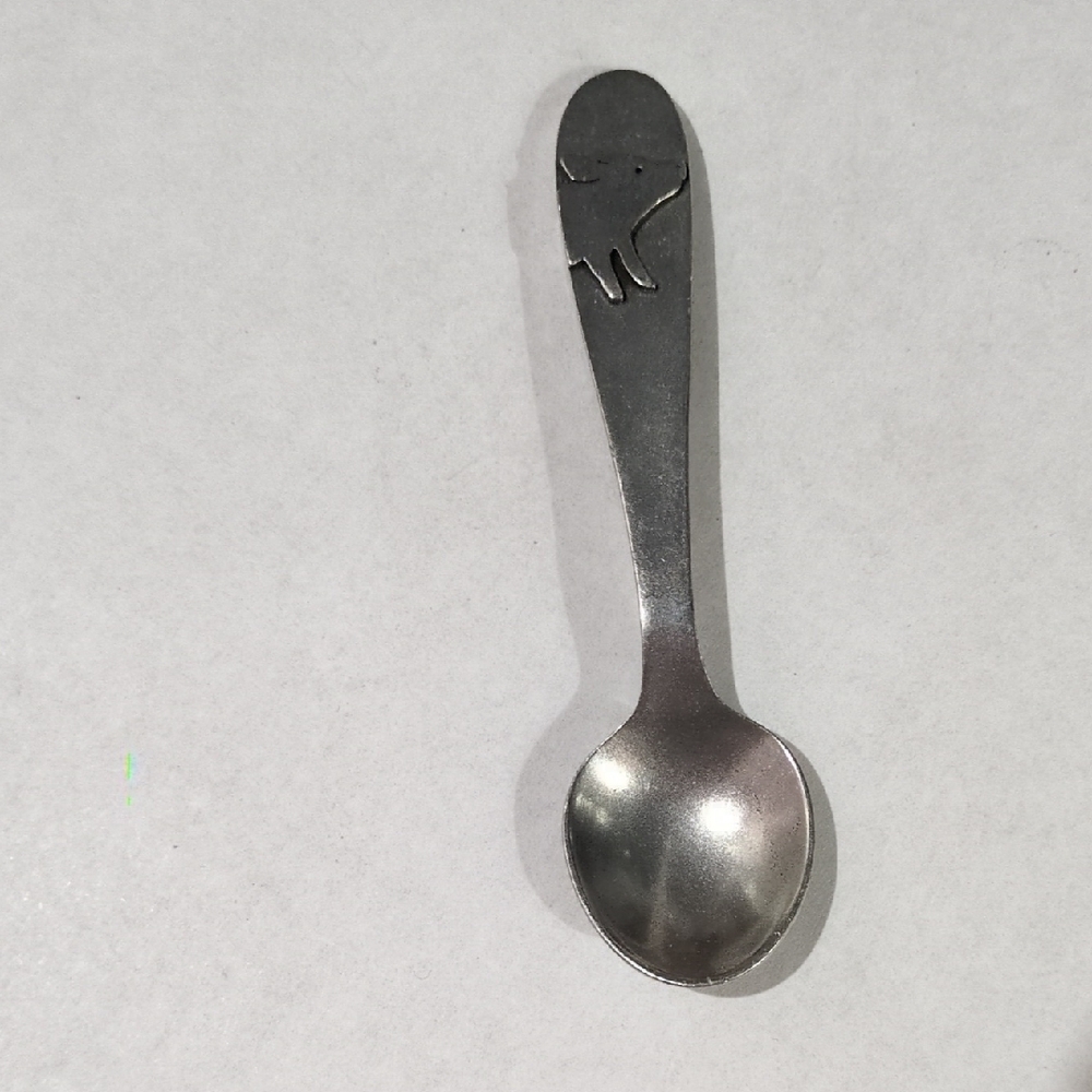 Beehive Handmade Pig Lead-Free Pewter Baby Spoon, Made in the USA